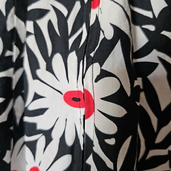 Y2k R&K cotton blend floral lined cups smocked back babydoll knee sundress - Picture 8 of 11